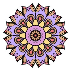 Vector mandala, Floral mandala. Oriental mandala. Vintage decorative elements. Vector illustration. It is super vector illustration.