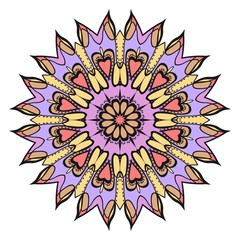 Vector mandala, Floral mandala. Oriental mandala. Vintage decorative elements. Vector illustration. It is super vector illustration.