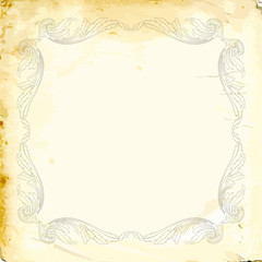 Vector baroque of vintage elements for design. 