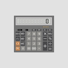 Calculator icon in flat style