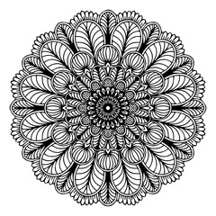 Mandalas for coloring  book. Decorative round ornaments. Unusual flower shape. Oriental vector, Anti-stress therapy patterns. Weave design elements. Yoga logos Vector.