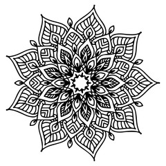 Mandalas for coloring  book. Decorative round ornaments. Unusual flower shape. Oriental vector, Anti-stress therapy patterns. Weave design elements. Yoga logos Vector.