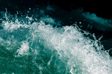 Stormy waves in the ocean as a background