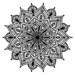 Mandalas for coloring  book. Decorative round ornaments. Unusual flower shape. Oriental vector, Anti-stress therapy patterns. Weave design elements. Yoga logos Vector.