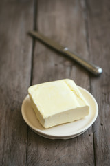 Butter on table