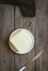 Butter on table