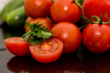 Some kind of vegetables on the table