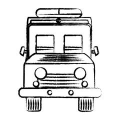 ambulance vehicle icon over white background, vector illustration