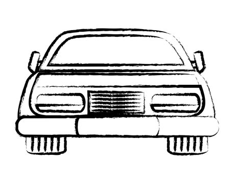 car icon over white background, vector illustration