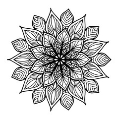 Mandalas for coloring  book. Decorative round ornaments. Unusual flower shape. Oriental vector, Anti-stress therapy patterns. Weave design elements. Yoga logos Vector.