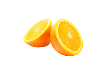 Orange fruit isolated on white background.