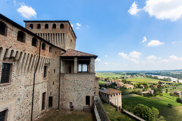 Fototapeta na wymiar Castello di Torrechiara in provincia di Parma, Emilia Romagna Italia