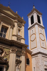 Fototapeta na wymiar la tour Saint François dans le vieux Nice