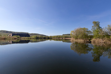 Obraz premium quarry lake in Remerschen