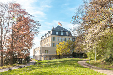 Petersberg a summit of the Siebengebirge in Koenigswinter Germany