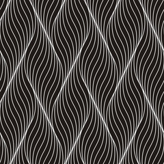 Abstract wave stylish texture. Vector seamless geometric pattern