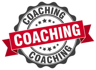 Fototapeta premium coaching stamp. sign. seal