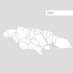 Map of Jamaica Island