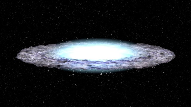 Sombrero Galaxy M104 in constellation Virgo, 3d illustration
