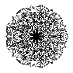 Mandalas for coloring  book. Decorative round ornaments. Unusual flower shape. Oriental vector, Anti-stress therapy patterns. Weave design elements. Yoga logos Vector.