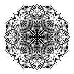 Mandalas for coloring  book. Decorative round ornaments. Unusual flower shape. Oriental vector, Anti-stress therapy patterns. Weave design elements. Yoga logos Vector.