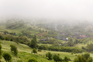 Beautiful summer sunrise at Ieud, Maramures