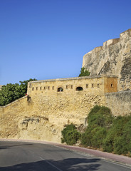 Fototapeta na wymiar Santa Barbara castle in Alicante. Spain