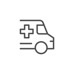 Ambulance line icon