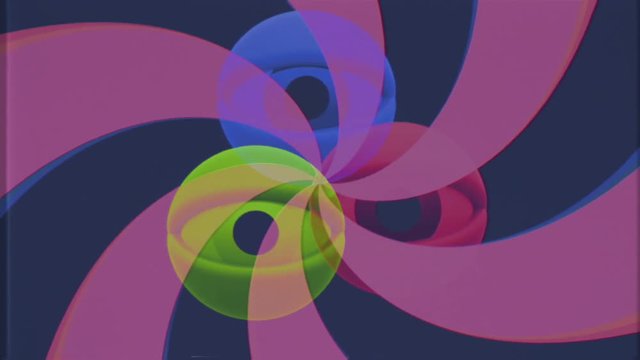 retro VHS TV 3 red green blue eyes rotating with color spiral seamless loop background intro animation New quality universal vintage dynamic animated colorful joyful nice cool video footage