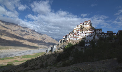 Fototapeta na wymiar Key Monastery, Himachal 