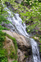 Waterfall of St. Andrew near Sarpi town in Adjara, Georgia