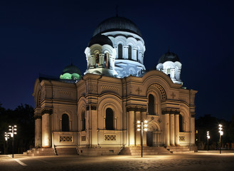 Fototapeta na wymiar Church of St. Michael Archangel in Kaunas. Lithuania