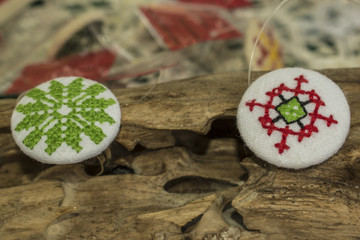 The bulgarian embroidery is a stitch on a fabric decoration. It applies almost all the clothes, part of the Bulgarian folk costume, both in men's and women's clothing all over Bulgaria.