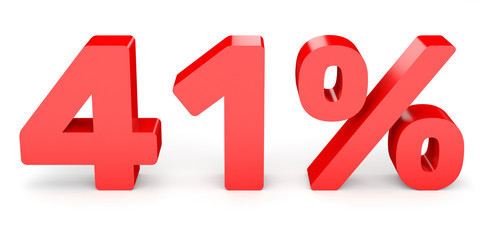Forty one percent off. Discount 41 %.