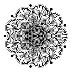 Mandalas for coloring  book. Decorative round ornaments. Unusual flower shape. Oriental vector, Anti-stress therapy patterns. Weave design elements. Yoga logos Vector.