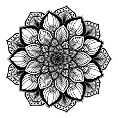 Mandalas for coloring  book. Decorative round ornaments. Unusual flower shape. Oriental vector, Anti-stress therapy patterns. Weave design elements. Yoga logos Vector.