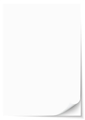 Blank Paper A4 Corner Notepad White