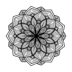 Mandalas for coloring  book. Decorative round ornaments. Unusual flower shape. Oriental vector, Anti-stress therapy patterns. Weave design elements. Yoga logos Vector.