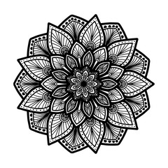 Mandalas for coloring  book. Decorative round ornaments. Unusual flower shape. Oriental vector, Anti-stress therapy patterns. Weave design elements. Yoga logos Vector.