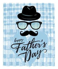 Vector Fathers day card design 