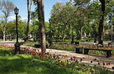 Children's Friendship Square in Krasnodar. Russia