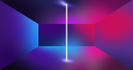 Neon wall background, glowing lines, neon lights