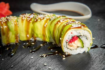 Japanese cuisine with fresh seafood