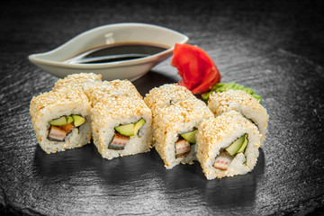 Japanese cuisine with fresh seafood