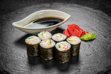 Japanese cuisine with fresh seafood