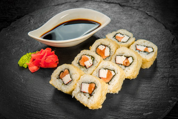 Japanese cuisine with fresh seafood