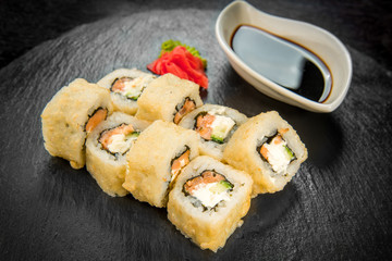 Japanese cuisine with fresh seafood