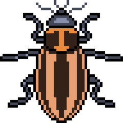 Fototapeta premium vector pixel art beetle
