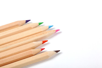 Obraz premium colored pencils isolated on white background