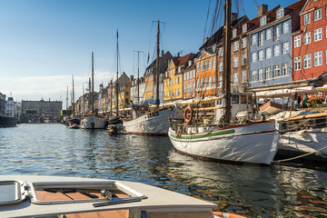 Colourful facades along Nyhavn, Copenhagen